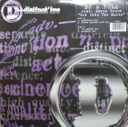 DJ's Rule Feat. Karen Brown : Get Into The Music (12")