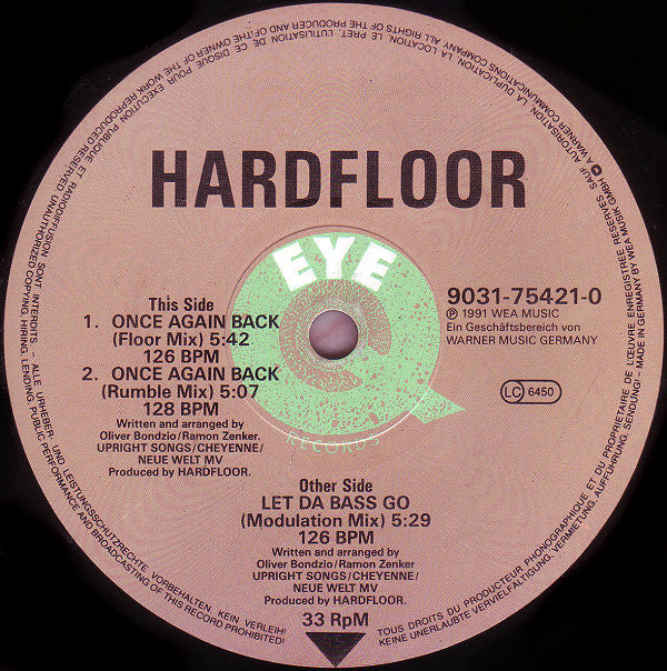 Hardfloor : Let Da Bass Go (12")