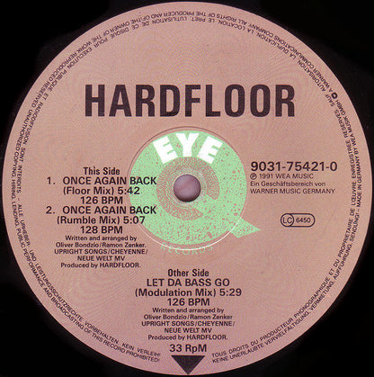 Hardfloor : Let Da Bass Go (12")