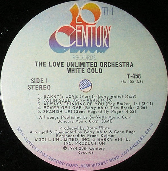 The Love Unlimited Orchestra* : White Gold (LP, Album, Pit)