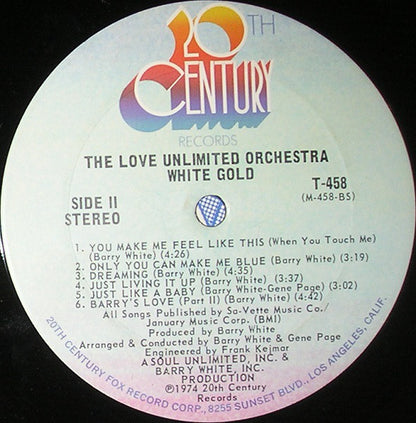 The Love Unlimited Orchestra* : White Gold (LP, Album, Pit)