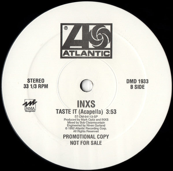 INXS : Taste It (12", Single, Promo)