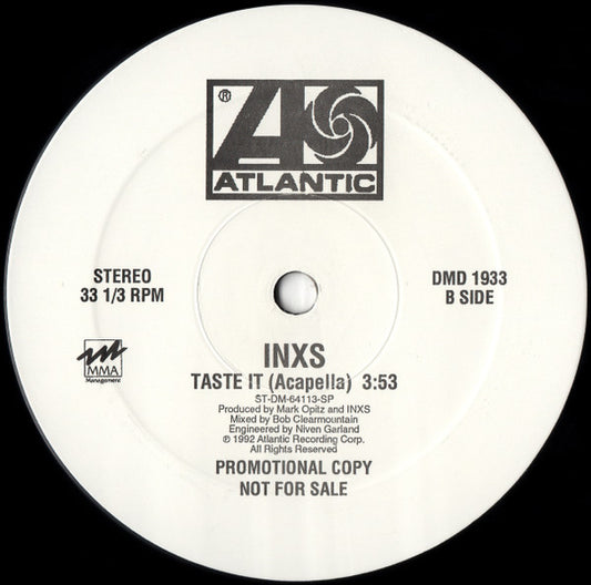 INXS : Taste It (12", Single, Promo)