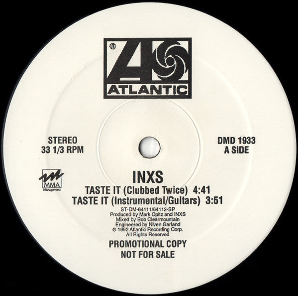 INXS : Taste It (12", Single, Promo)