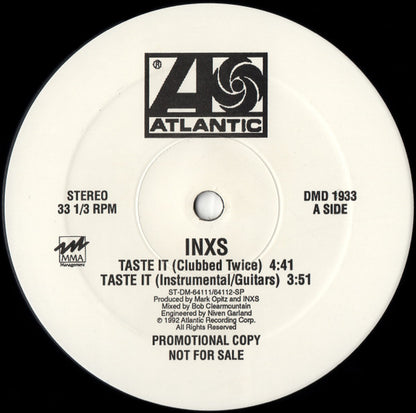 INXS : Taste It (12", Single, Promo)