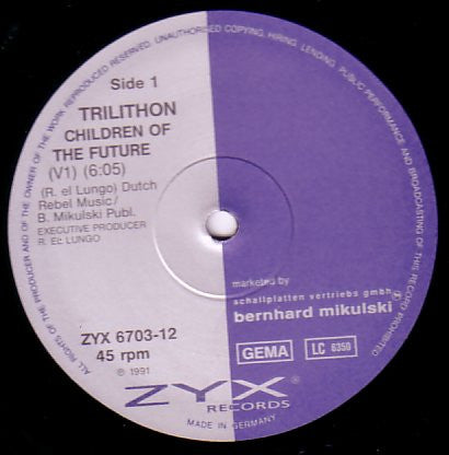 Trilithon : Children Of The Future (12", Maxi)