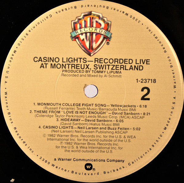 Various : Casino Lights (LP, Album, Jac)