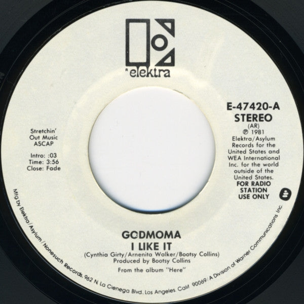 Godmoma : I Like It (7", Mono, Promo)