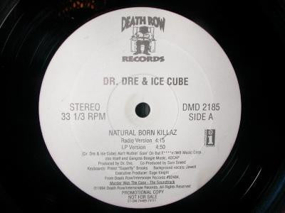 Dr. Dre & Ice Cube / Sam Sneed : Natural Born Killaz / U Better Recognize (12", Promo)