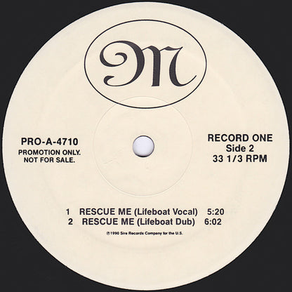 Madonna : Rescue Me (2x12", Promo)