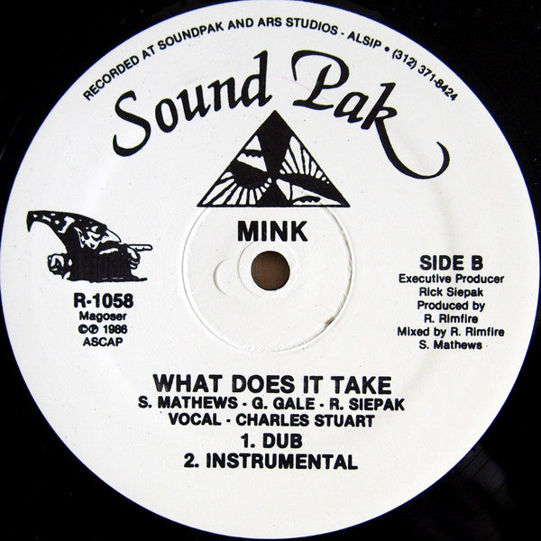 Mink : What Does It Take (12")