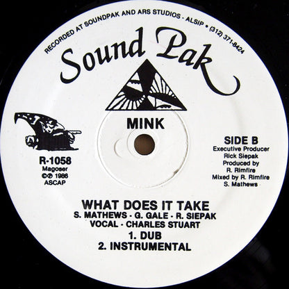 Mink : What Does It Take (12")