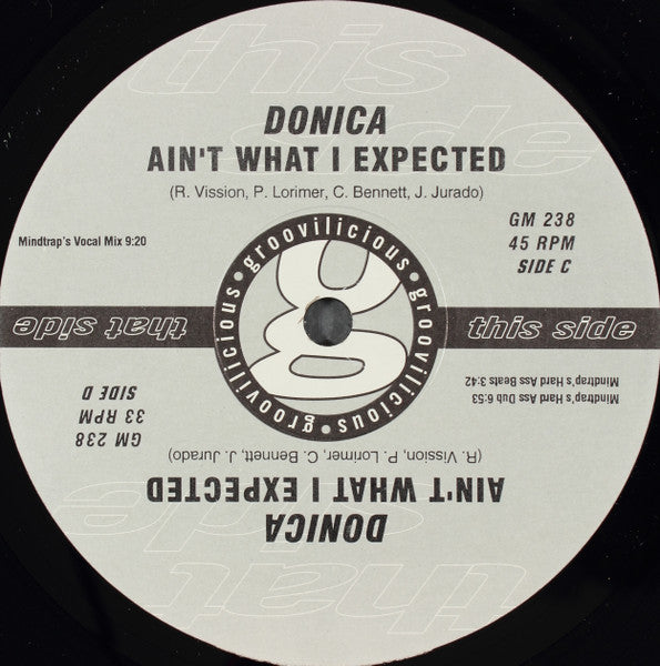 Donica* : Ain't What I Expected (2x12", Single)