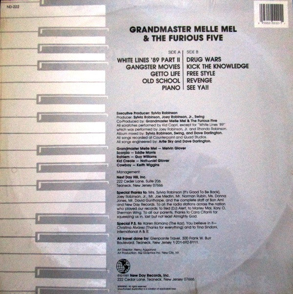 Grandmaster Melle Mel & The Furious Five : Piano (LP, Album)