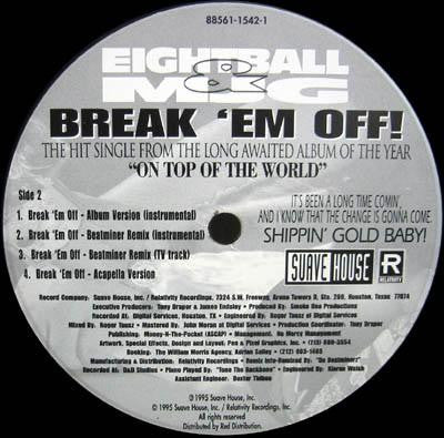 Eightball & MJG* : Break 'Em Off (12")