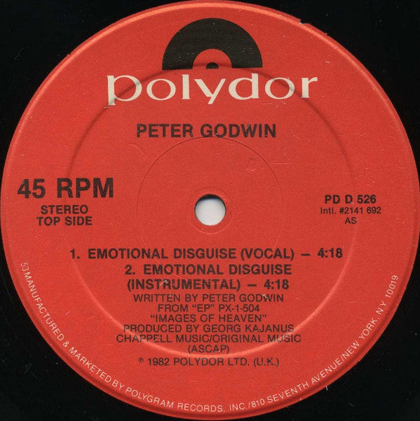 Peter Godwin : Emotional Disguise (12")