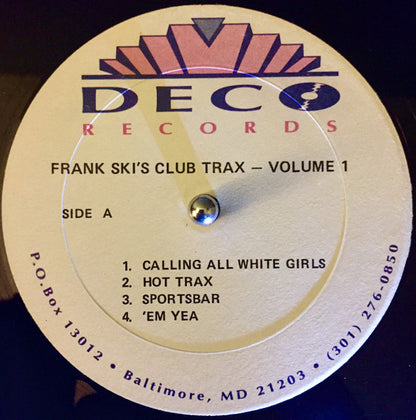 Frank Ski : Frank Ski's Club Trax - Volume 1 (12")