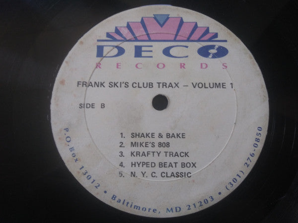 Frank Ski : Frank Ski's Club Trax - Volume 1 (12")