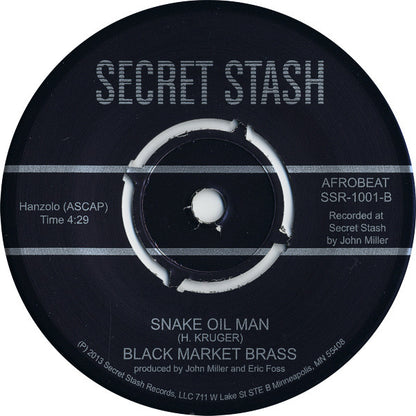 Black Market Brass : Big Muffler / Snake Oil Man (7", Single)