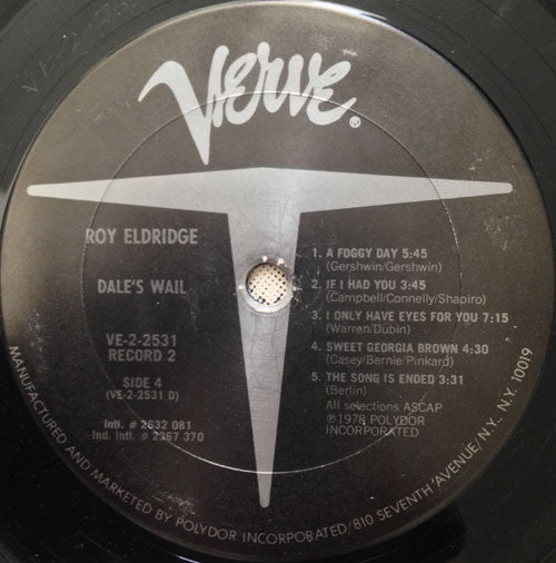 Roy Eldridge : Dale's Wail (2xLP, Comp)