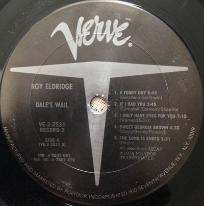 Roy Eldridge : Dale's Wail (2xLP, Comp)