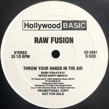 Raw Fusion : Rockin' To The P.M. / Throw Your Hands In The Air (12", Promo)