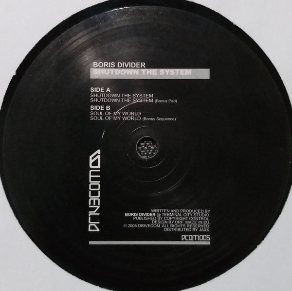 Boris Divider : Shutdown The System (12")
