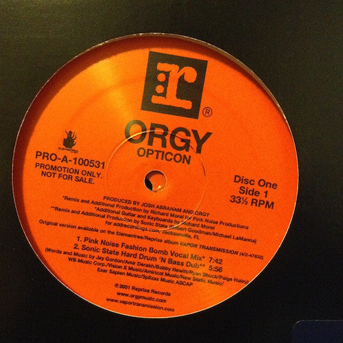 Orgy : Opticon (2x12", Promo)