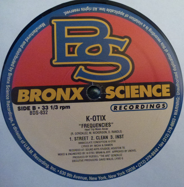 K-Otix : Mind Over Matter (12")