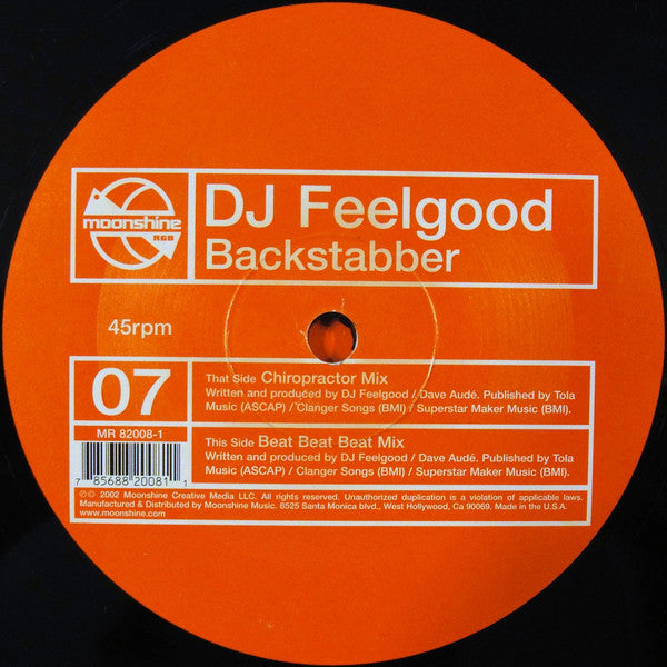 Charles Feelgood : Backstabber (12")