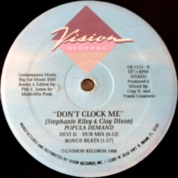 Popula Demand : Don't Clock Me (12")