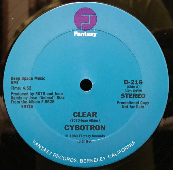 Cybotron : Clear (12", Promo)