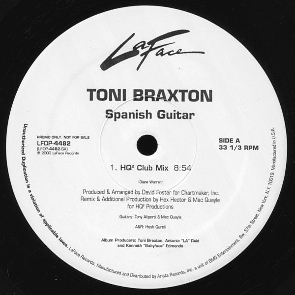 Toni Braxton : Spanish Guitar / He Wasn't Man Enough (2x12", Promo)