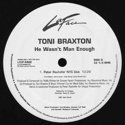 Toni Braxton : Spanish Guitar / He Wasn't Man Enough (2x12", Promo)