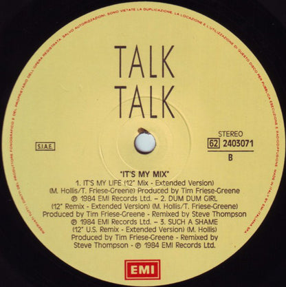 Talk Talk : It's My Mix (12", EP, Comp)