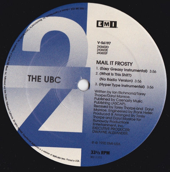 The UBC : Mail It Frosty (12")