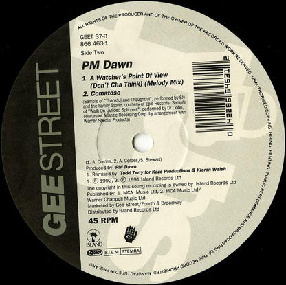 P.M. Dawn : Reality Used To Be A Friend Of Mine (12")