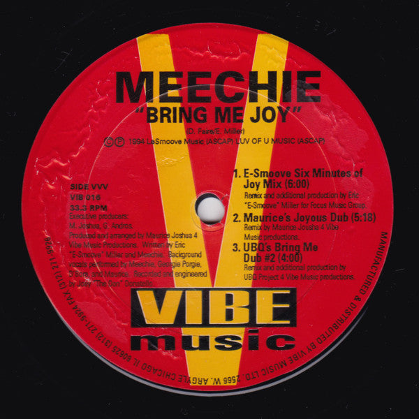 Meechie : Bring Me Joy (2x12")