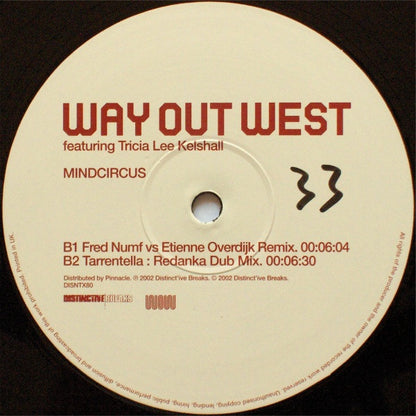 Way Out West Featuring Tricia Lee Kelshall : Mindcircus (12 Inch No.2) (12")