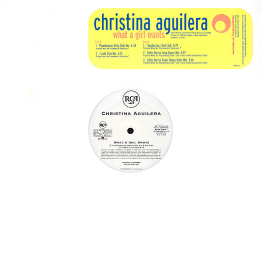 Christina Aguilera : What A Girl Wants (12", Promo)