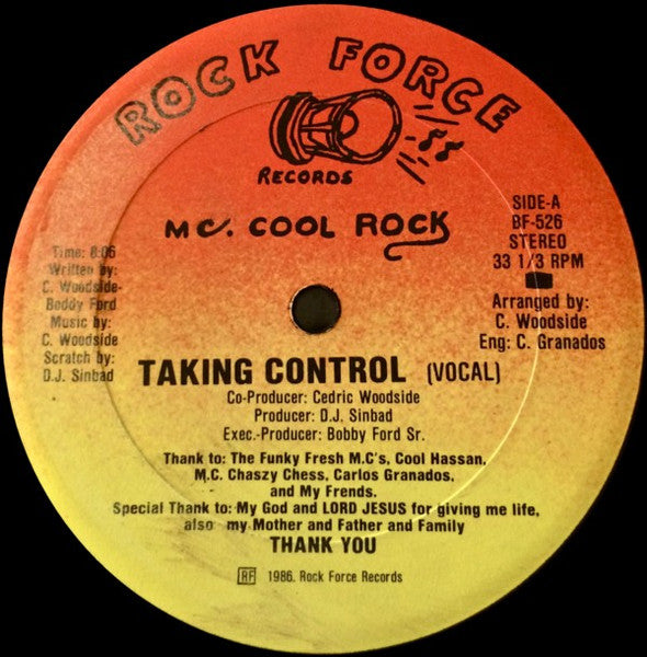 MC. Cool Rock* : Taking Control (12")