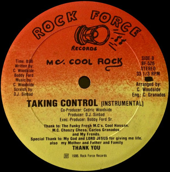 MC. Cool Rock* : Taking Control (12")