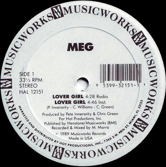 MEG : Lover Girl (12", Whi)