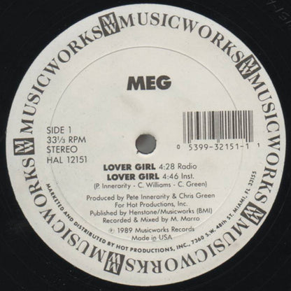 MEG : Lover Girl (12", Whi)