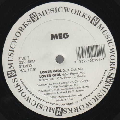 MEG : Lover Girl (12", Whi)