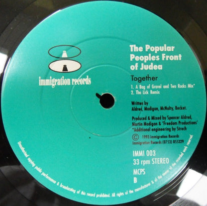 The Popular Peoples Front Of Judea : Together (12")