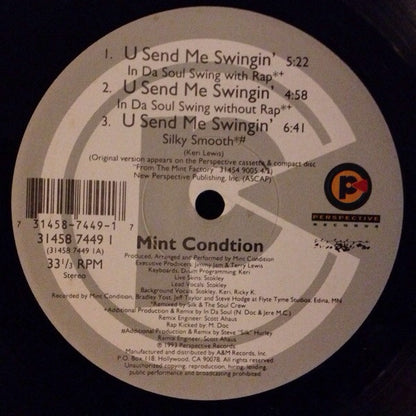 Mint Condition : U Send Me Swingin' (12")