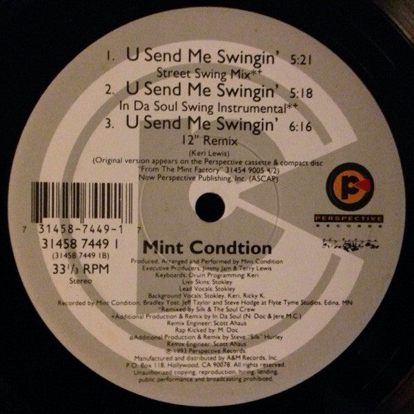 Mint Condition : U Send Me Swingin' (12")