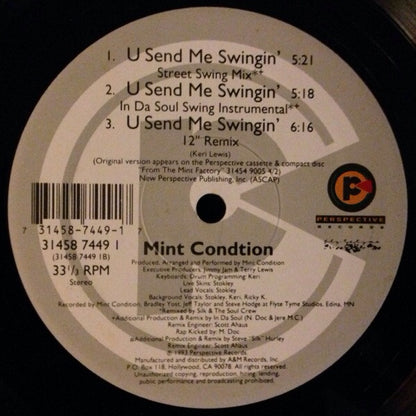 Mint Condition : U Send Me Swingin' (12")