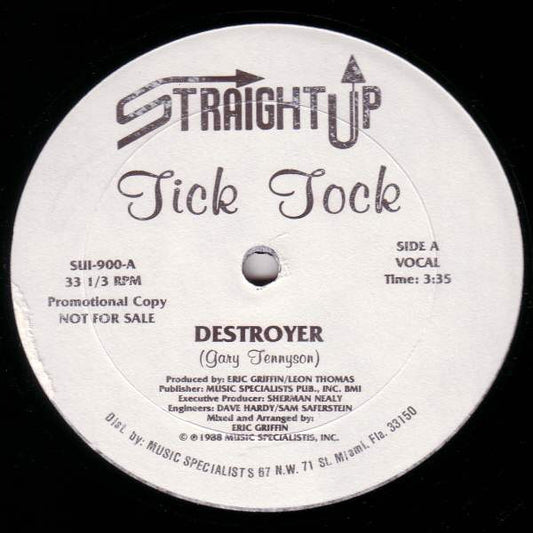Tick Tock : Destroyer (12", Promo)